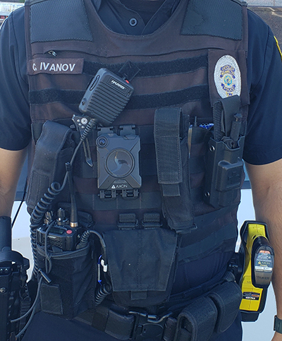 Officer with a body camera